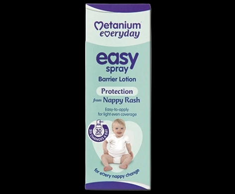 Metanium Everyday Easy Spray Barrier Lotion packaging which is available to order online from NowPatient with next day delivery