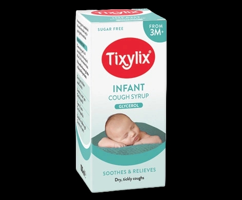 Tixylix Infant Cough Syrup packaging which is available to order online from NowPatient with next day delivery