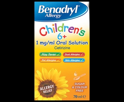 Benadryl Allergy Children’s 6+ 1mg/1ml Oral Solution