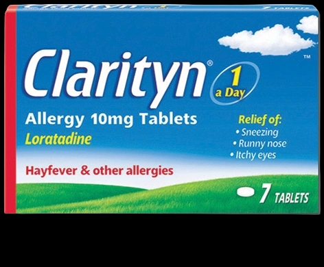 Clarityn Allergy 10mg Tablets packaging which is available to order online from NowPatient with next day delivery