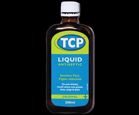 TCP Liquid Antiseptic packaging which is available to order online from NowPatient with next day delivery