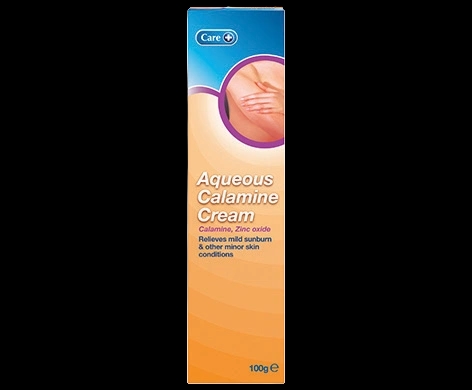 Care Aqueous Calamine Cream packaging which is available to order online from NowPatient with next day delivery
