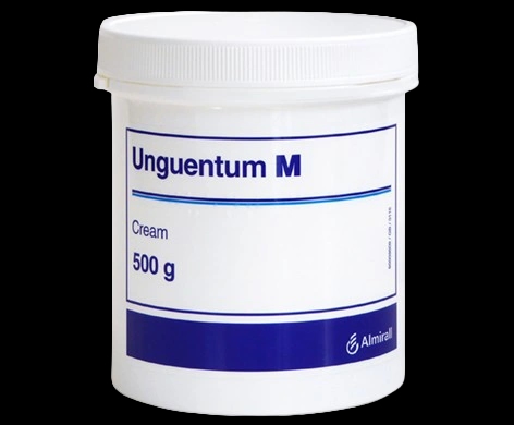 Unguentum M packaging which is available to order online from NowPatient with next day delivery