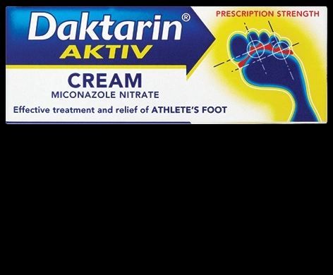 Daktarin Aktiv Cream packaging which is available to order online from NowPatient with next day delivery