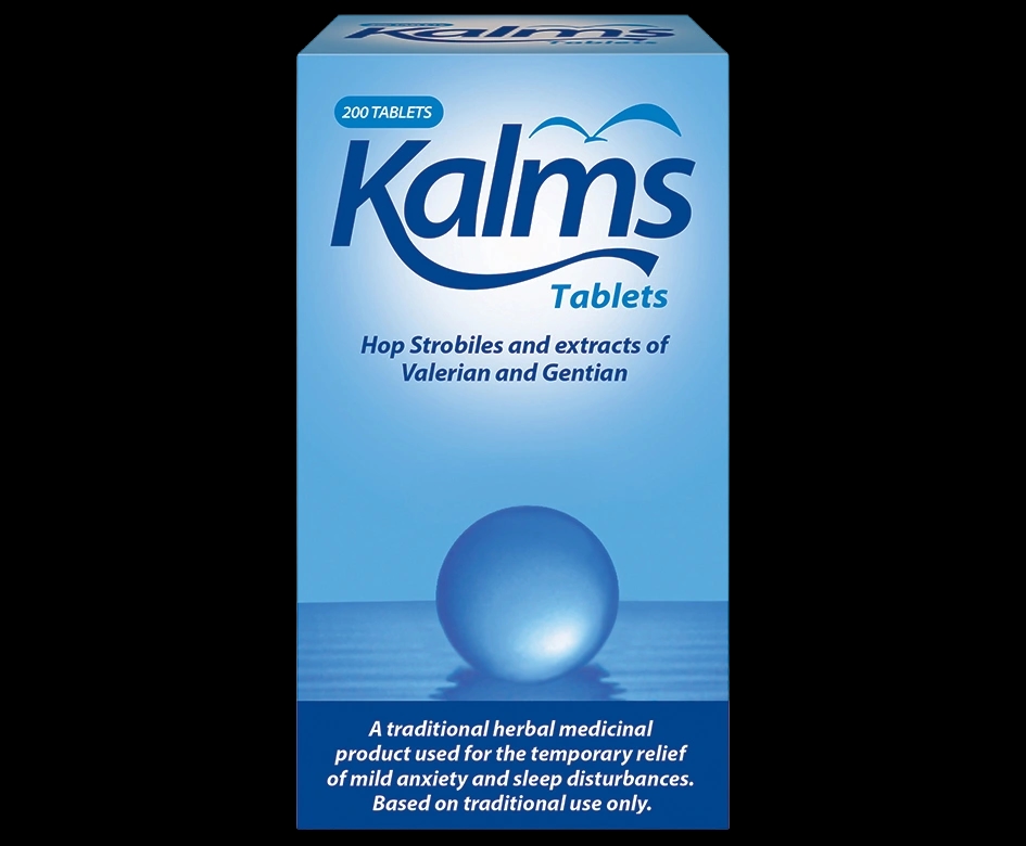 Kalms Tablets packaging which is available to order online from NowPatient with next day delivery