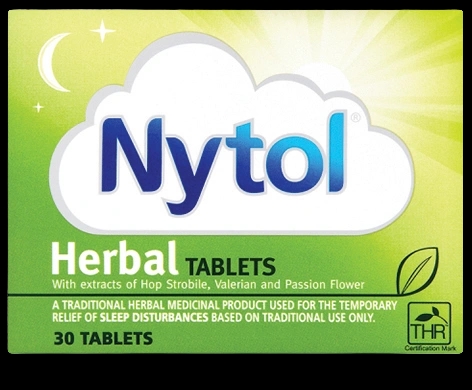 Nytol Herbal Tablets packaging which is available to order online from NowPatient with next day delivery