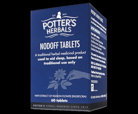 Potter’s Nodoff Tablets packaging which is available to order online from NowPatient with next day delivery