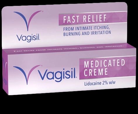 Vagisil Medicated Creme packaging which is available to order online from NowPatient with next day delivery