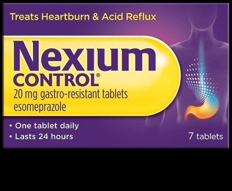 Nexium Control packaging which is available to order online from NowPatient with next day delivery