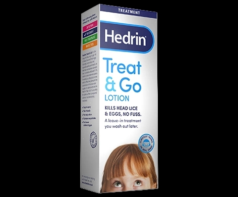 Hedrin Treat & Go packaging which is available to order online from NowPatient with next day delivery