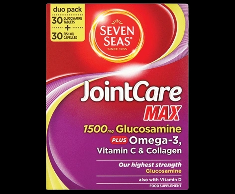 Seven Seas Jointcare Max packaging which is available to order online from NowPatient with next day delivery