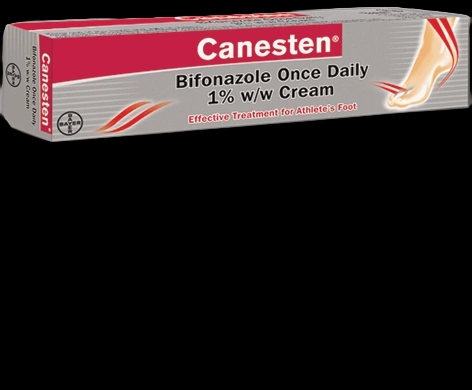 Canesten Bifonazole Once Daily 1%w/w Cream packaging which is available to order online from NowPatient with next day delivery