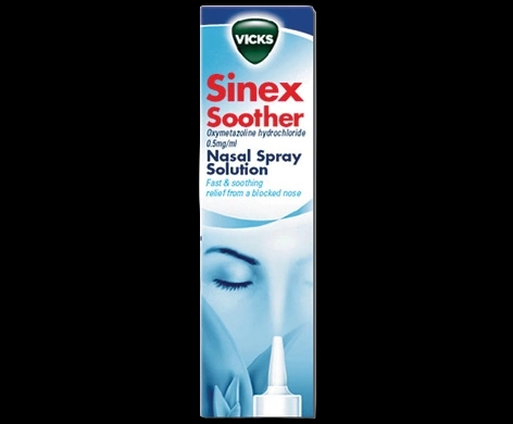 Vicks Sinex Soother packaging which is available to order online from NowPatient with next day delivery