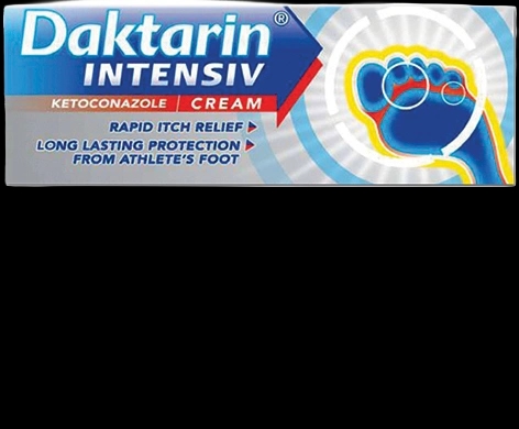 Daktarin Intensiv Cream packaging which is available to order online from NowPatient with next day delivery
