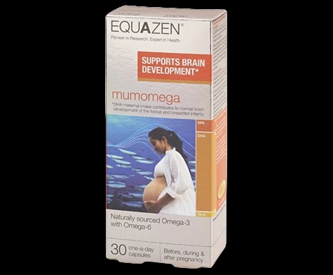Equazen Mumomega Capsules packaging which is available to order online from NowPatient with next day delivery