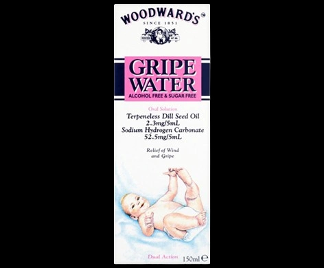 Woodward’s Gripe Water packaging which is available to order online from NowPatient with next day delivery