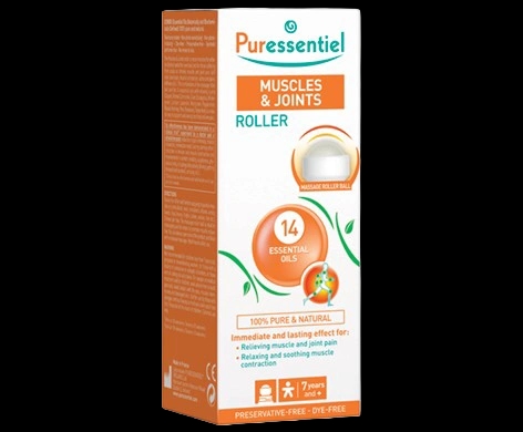 Puressentiel Muscles & Joints Roller packaging which is available to order online from NowPatient with next day delivery