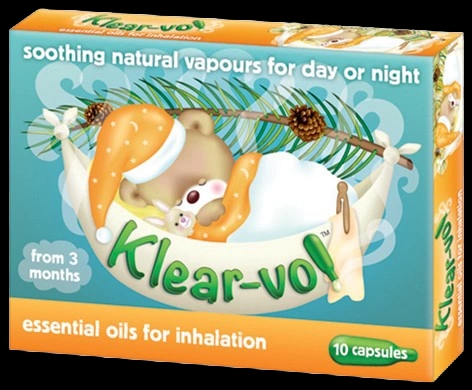 Klear-vol Essential Oils for Inhalation packaging which is available to order online from NowPatient with next day delivery