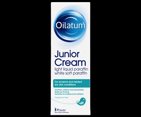 Oilatum Junior Cream packaging which is available to order online from NowPatient with next day delivery