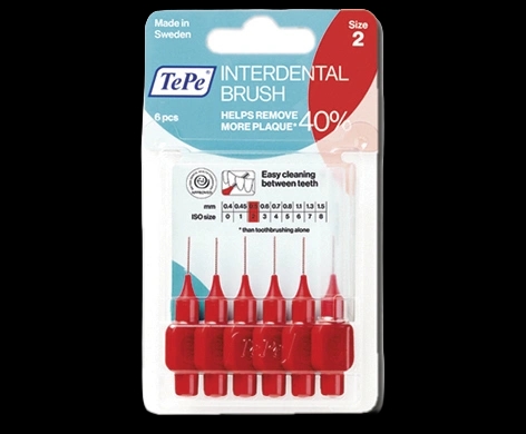 TePe Interdental Brushes packaging which is available to order online from NowPatient with next day delivery