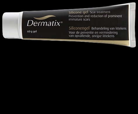 Dermatix packaging which is available to order online from NowPatient with next day delivery