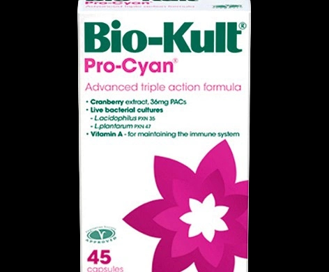 Bio-Kult Pro-Cyan packaging which is available to order online from NowPatient with next day delivery
