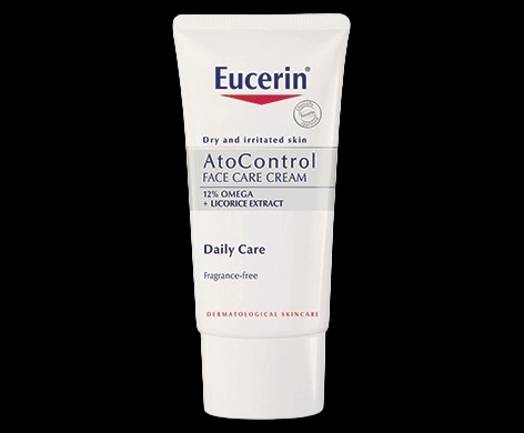 Eucerin AtoControl Face Care Cream packaging which is available to order online from NowPatient with next day delivery