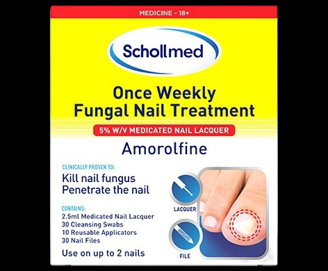 Schollmed Once Weekly Fungal Nail Treatment packaging which is available to order online from NowPatient with next day delivery