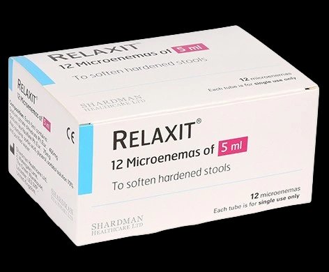 Relaxit Micro-enema 5ml packaging which is available to order online from NowPatient with next day delivery