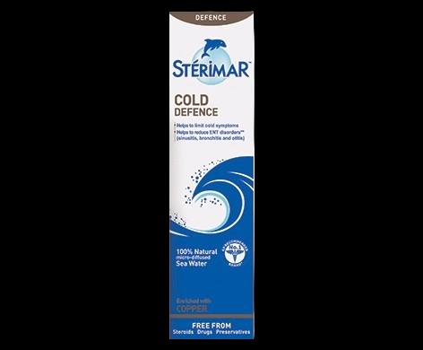 Sterimar Cold Defence packaging which is available to order online from NowPatient with next day delivery