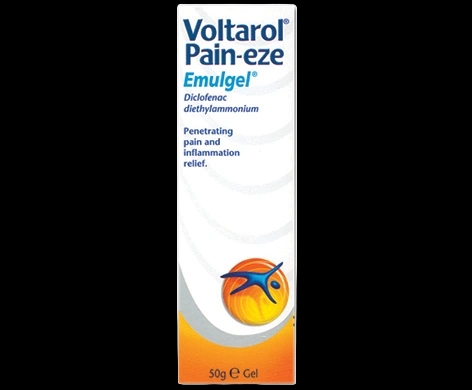Voltarol Back & Muscle Pain Relief 1.16% Gel packaging which is available to order online from NowPatient with next day delivery
