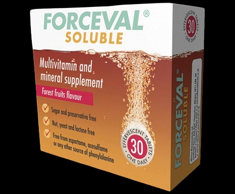 Forceval Soluble packaging which is available to order online from NowPatient with next day delivery