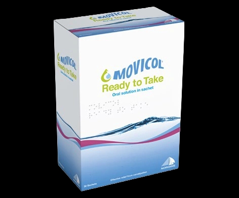 Movicol Ready to Take packaging which is available to order online from NowPatient with next day delivery