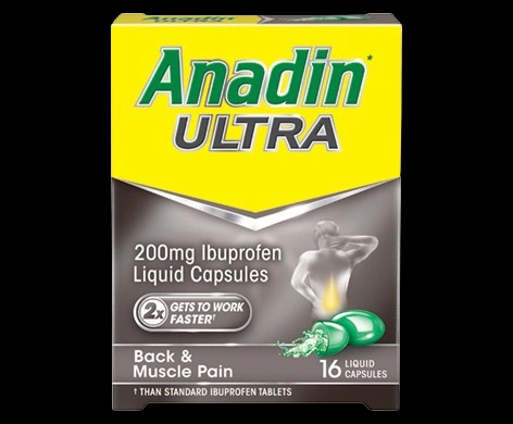 Anadin Ultra packaging which is available to order online from NowPatient with next day delivery