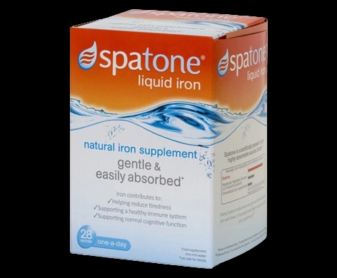 Spatone Liquid Iron packaging which is available to order online from NowPatient with next day delivery
