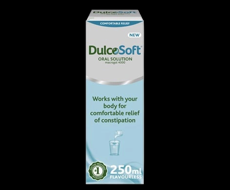 Dulcosoft packaging which is available to order online from NowPatient with next day delivery