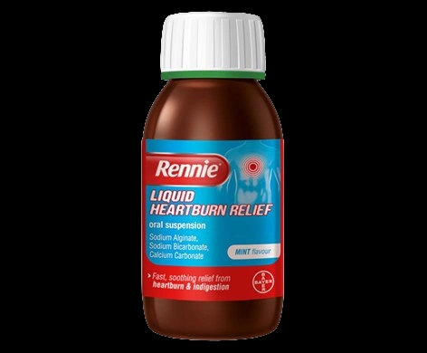Rennie Liquid Heartburn Relief Oral Suspension packaging which is available to order online from NowPatient with next day delivery