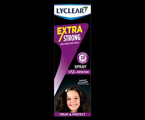 Lyclear Extra Strong Spray packaging which is available to order online from NowPatient with next day delivery