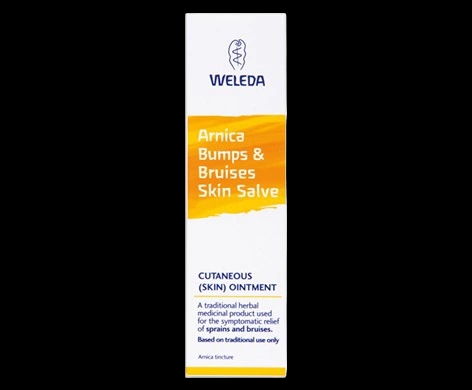 Arnica Bumps & Bruises Skin Salve Ointment packaging which is available to order online from NowPatient with next day delivery