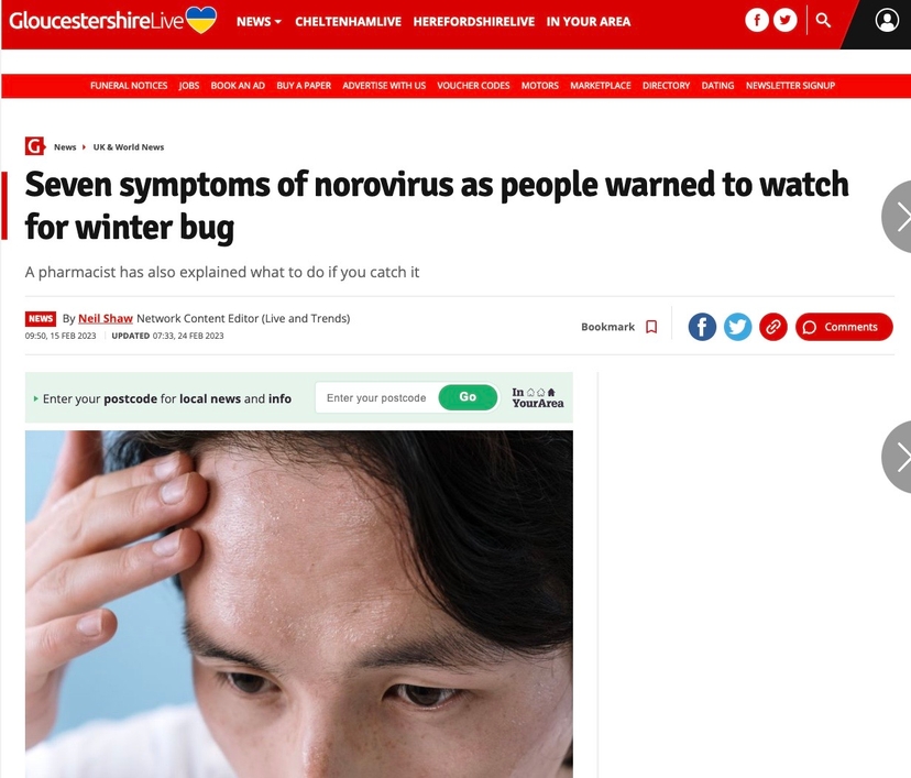 Seven Symptoms of Norovirus to Watch Out For