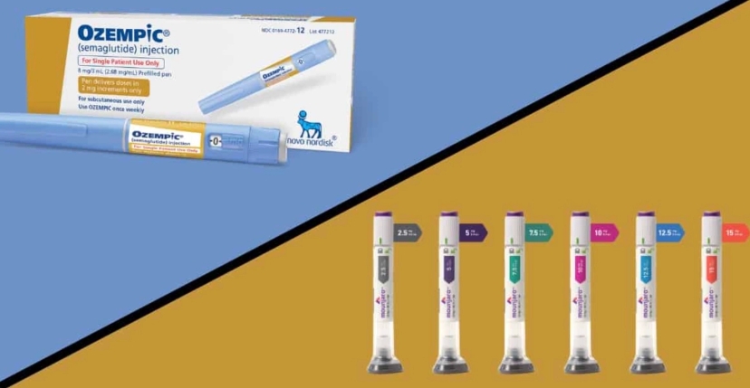 A box of Mounjaro Ozempic syringes.
