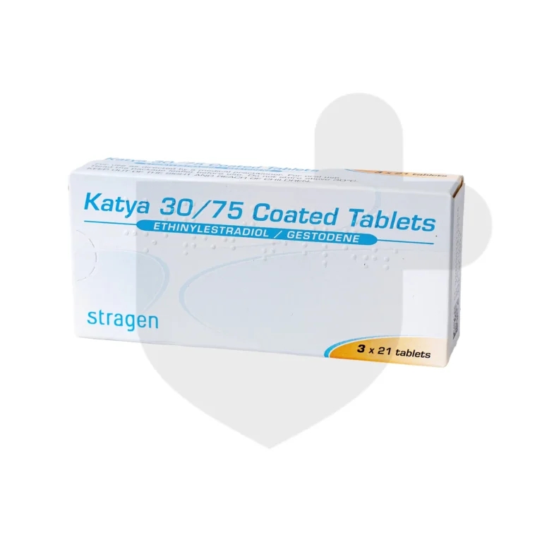 A box of katalyta 60 - 75 coated tablets.