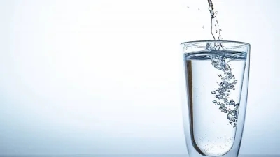 Water in glass to help with dehydration