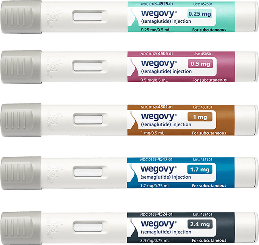 All strengths of Wegovy