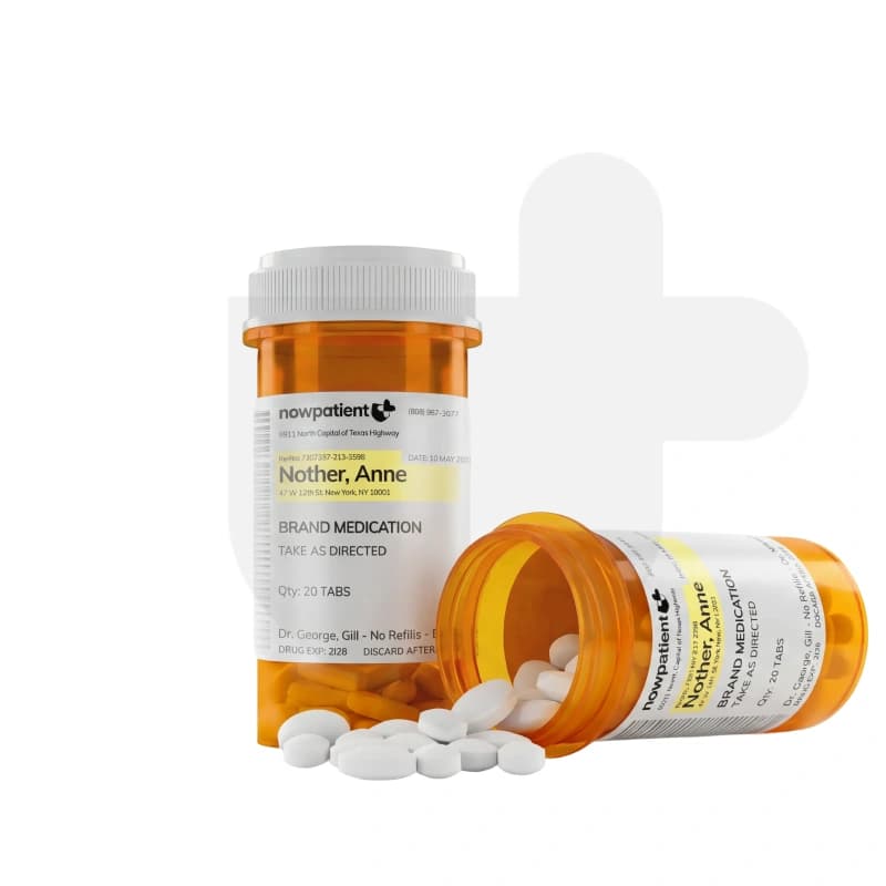 Two medication containers, one open