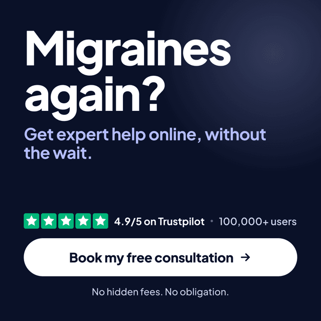 Migraines again? Get expert help online, without the wait. Book my free consultation.
