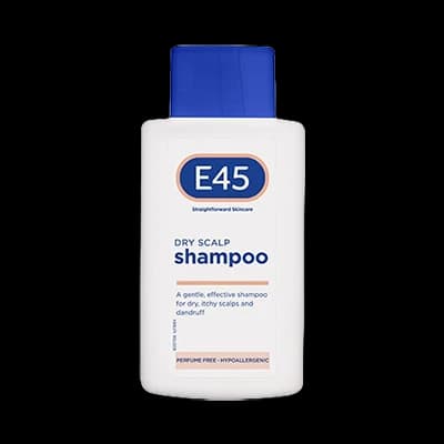E45 Shampoo packaging which is available to order online from NowPatient with next day delivery