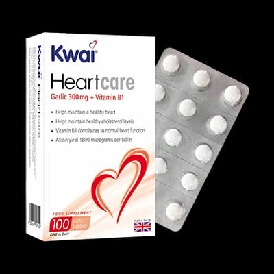 Kwai Heartcare packaging which is available to order online from NowPatient with next day delivery
