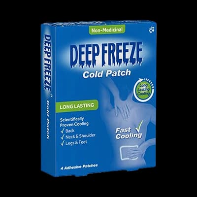 Deep Freeze Cold Patch packaging which is available to order online from NowPatient with next day delivery