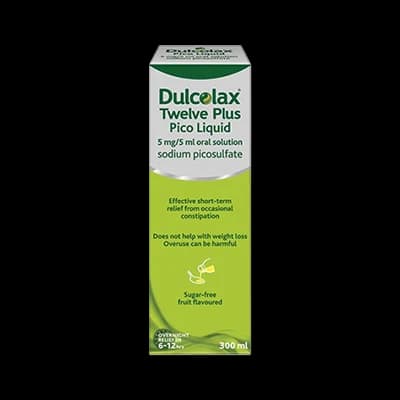 Dulcolax Adult Pico Liquid 5mg/5ml Oral Solution packaging which is available to order online from NowPatient with next day delivery